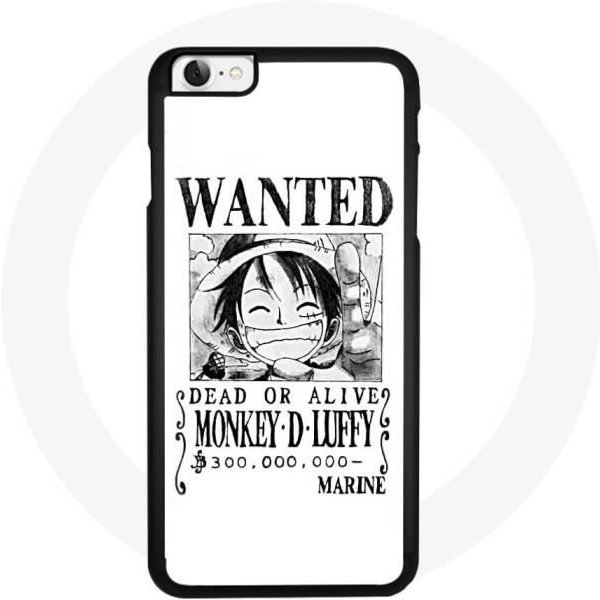 Coque Iphone 8 - Maniacase - One Piece Luffy - Souple - Noir - Coque ColoréE-image