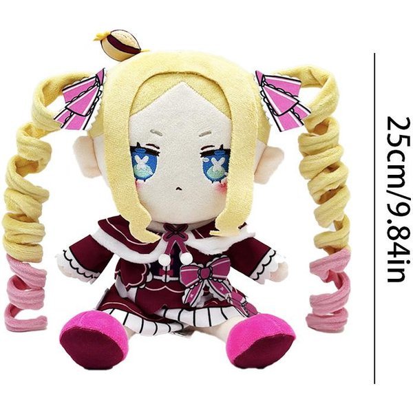 Re:Zero Beatrice Pluszowa Anime BawełNiana Kawaii Lalka KreskóWkowa Urocza Figurka Pluszowe Lalki Kolekcjonerskie Dekoracja Prezenty ŚWiąTeczne 35Cm-image