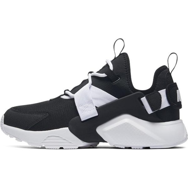 Nike Air Huarache City Low Negro Negro-Blanco (De Las Mujeres) Zapatillas 38-image