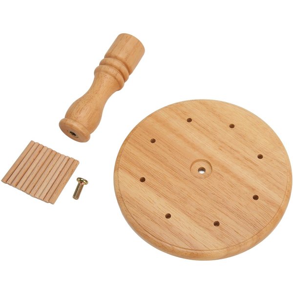 Estante De Madera Para Carretes De Hilo 8 Carretes Madera De Haya Soporte Para Bobinas Bordado Acolchado Herramientas De Costura Beige-image