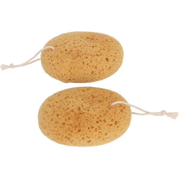 2 Piezas Exfoliante Corporal Esponja Exfoliante De BañO Piel Suave Lisa Textura Rugosa Esponja De Ducha-image