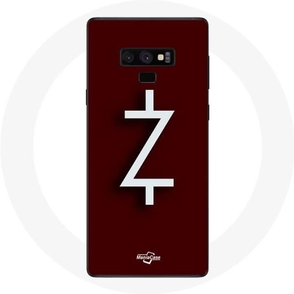 Funda Para Samsung Galaxy Note 9 Ozark Temporada 4 Logo Z Blanco Fondo Rojo-image