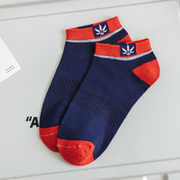 Calcetines Deportivos Trendy De Instagram Para Hombre, Calcetines Cortos Finos De Primavera Y OtoñO, Calcetines De AlgodóN Absorbentes Del Sudor Y Desodorantes, Calcetines Bajos Transpirables De Verano 1Pairs-image