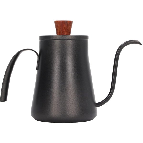 Tetera De Goteo Para Café De 400 Ml Acero Inoxidable Cafetera De Goteo De Boca Fina Tetera Para Café Pour Over Con Tapa L-image