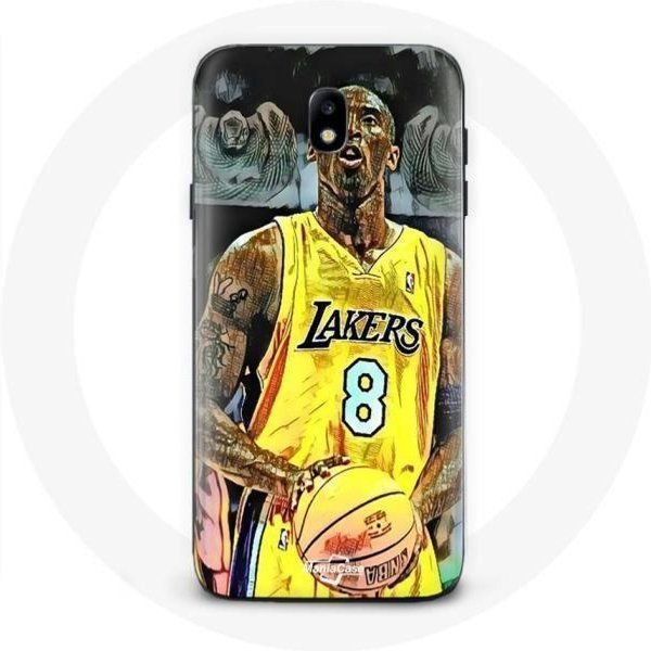 Funda - NBA - Kobe Bryant Mate Lakers 8 - Flexible - Negro - Compatible Galaxy J3 2017 Negro-image