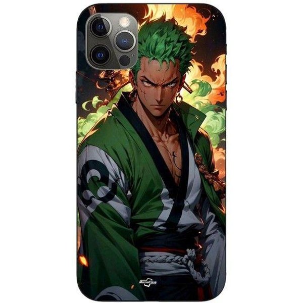 Funda - Maniacase - Iphone 13 Pro - One Piece Zoro - Flexible - Negro Negro-image
