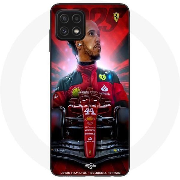 Funda Maniacase Para Samsung Galaxy A22 5G Lewis Hamilton Ferrari Oficial-image