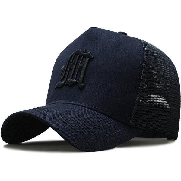 Xl DużA GłOwa Wysoki Dach Czapka Baseballowa MęSka Lato 100% BawełNa Siateczkowa Czapka Truckerka MęSka Haft 3D Snapback Czapki 63 65Cm Xl 60Cm More-image