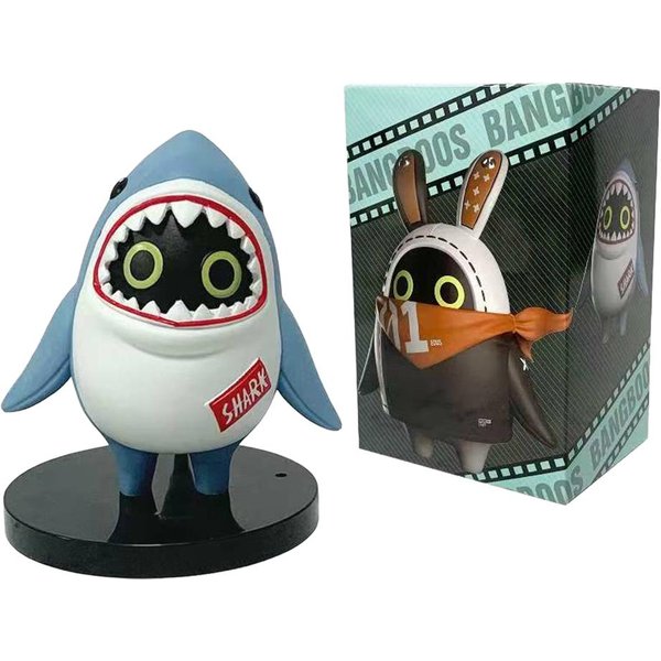 Zenless Zone Zero Anime Juguete El ZZZ Bangboo Eous Sharkboo Juego Lindo El Bangboo PeriféRico Kawaii Figuras De PVC Juguete Regalos Gray-image