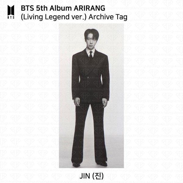 BTS El 5º ÁLbum Arirang En Corea/En MúSica/Leyenda Viviente/VersióN Weverse. Photocard Jin - Archive Tag (Living Legend Ver.)-image