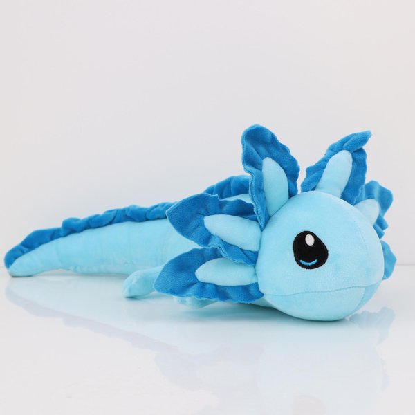 45Cm RóżOwy Axolotl Pluszowa Zabawka MięKkie Wypchane ZwierząTko Kawaii Lalka Dla Dzieci Dziewczynek BożE Narodzenie Urodziny Prezent Niebieski-image