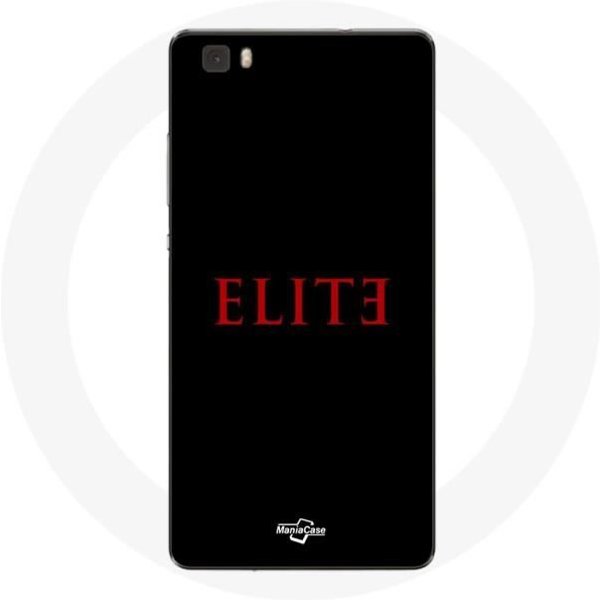 Funda Para Huawei P8 Lite Elite Temporada 5 Logo Rojo Fondo Negro-image