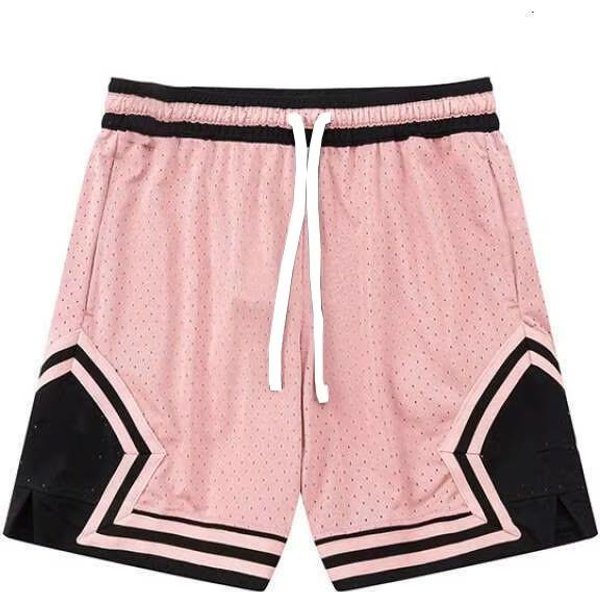Nowa Moda Styl Vintage AmerykańSkie LuźNe Spodenki Koszykarskie Nowe Letnie Dla DorosłYch Sportowe Unisex KoszykóWka SzybkoschnąCe KróTkie Spodnie XS Beige-image