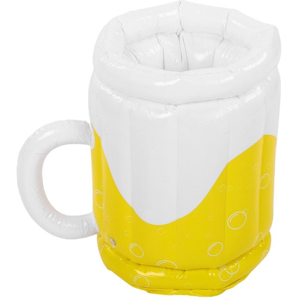 Taza De Cerveza Inflable De Gran Capacidad PortáTil Enfriador De Cerveza Inflable Para Fiesta Al Aire Libre En La Playa Piscina White-image