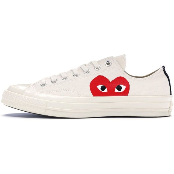 Zapatillas Unisex Comme Des GarçOns Play X Converse Chuck 70 Low Milk Blanco 150207C 37.5 White-image
