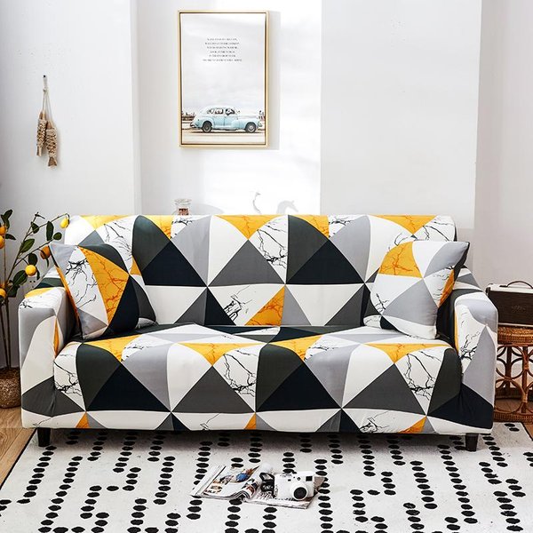 Fundas De Sofá Con Estampado Floral S-Emiga Para Sala De Estar EláSticas Extensibles Fundas Protectoras Para Sofá Modular De Esquina De 1/2/3/4 Plazas 3-Seater 190-230Cm-image