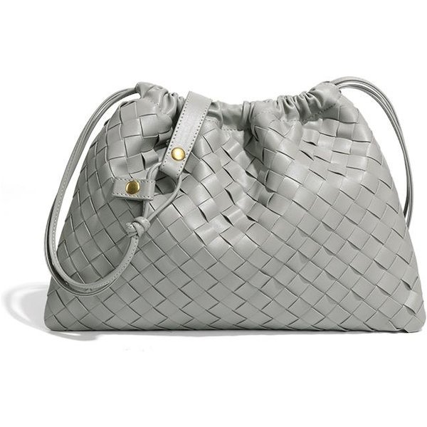 Torba-Niespodzianka, Damska Torba Na Ramię, RęCznie Tkana Torba, Torba W KształCie Pogniecionej Chmury, Modna, Trendy I Retro Torba Crossbody Gray-image