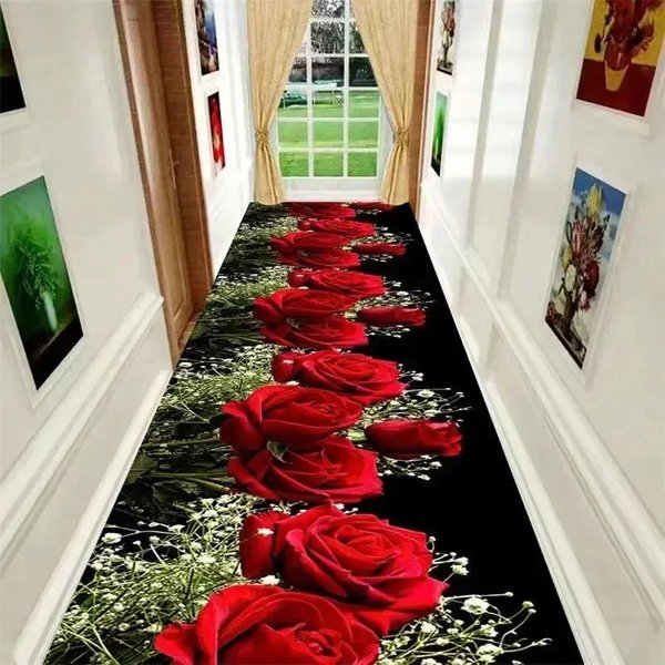 3D Corridor Runner DłUgie Dywany Do Przedpokoju Dekoracja Salonu Maty PodłOgowe Do Domu Alejek Nowoczesny Luksusowy WystróJ Przedpokoju Dywan Do SkłAdania 60X160Cm-image