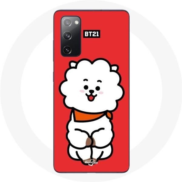 Funda Para Samsung Galaxy S20 FE BTS Bangtan Boys BT21 RJ De Jin Fondo Rojo-image