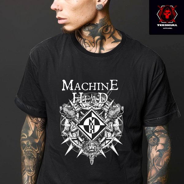 26 Machine Head Banda De Rock Metal Camiseta Unisex De AlgodóN Pesado S-3XL Camiseta Unisex Xxxl-image
