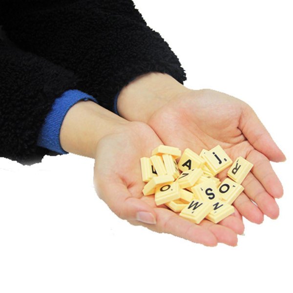 100 Piezas Juego De Crucigrama Y Juego De Palabras De OrtografíA En IngléS, Mesa De Juego De Letras A Juego Para Manualidades, Juegos Educativos De Letras Y Bricolaje-image
