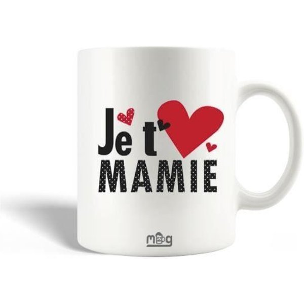 Taza De CeráMica - Te Quiero Abuela - 30Cl - Blanca - Apta Para Lavavajillas - Redonda-image