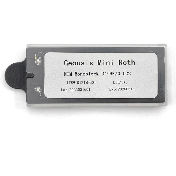 Dental Ortodontyczny Wspornik Szelki Metalowe Geousis Mini Roth/Mbt 022/018 345 Haki MIM Monoblock Do ZęBóW MateriałY Dentystyczne Roth 022 345Hooks Gray-image