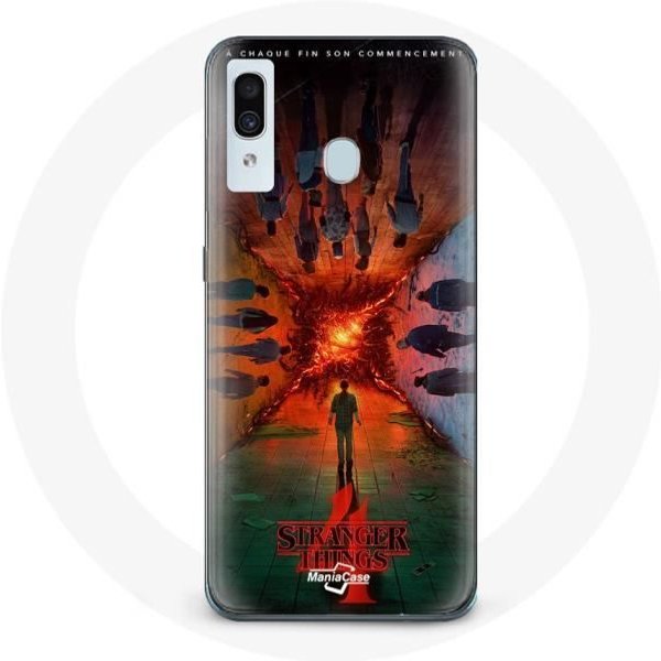 Funda Para Samsung Galaxy A40 Stranger Things Temporada 4 PóSter Tripulaciones De La Nueva TeoríA-image