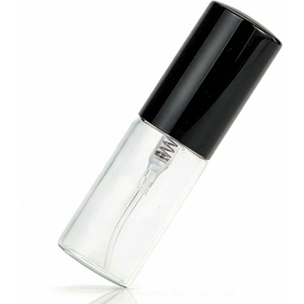 50 Sztuk Mini Buteleczka Z Atomizerem 5 Ml Wielokrotnego UżYtku Przezroczysta Szklana Buteleczka Z Atomizerem Na Perfumy Do PodróżY Codzienne żYcie Czarna 5 Ml Szklana-image