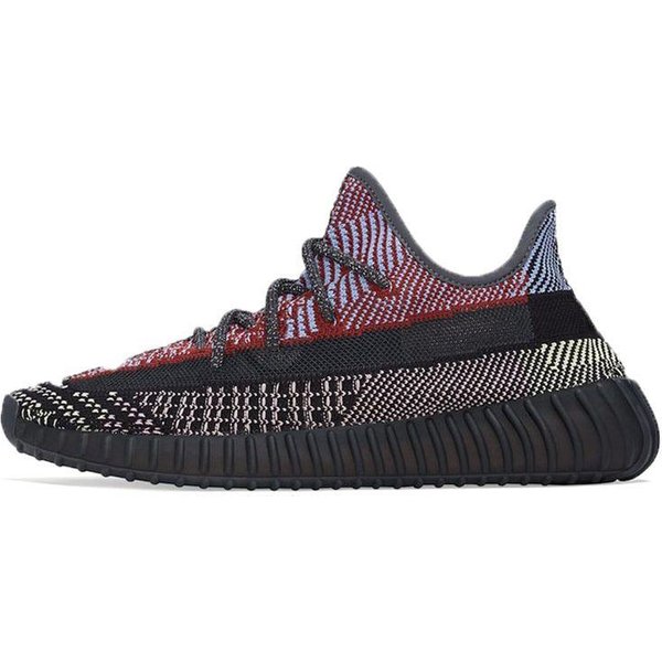 Adidas Yeezy Boost 350 V2 Yecheil Nieodblaskowe Unisex Trampki Czarne FW5190 36⅔ Gray-image