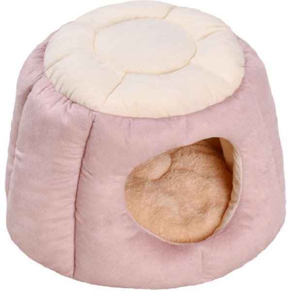 Caseta Para Gatos Semi-Cerrada Para Todas Las Estaciones Caseta Para Mascotas Suministros Para Mascotas De Cuatro Estaciones Colchoneta De SueñO Profundo Para Dormir S:40*30-image