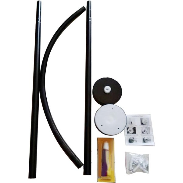 Barra De Cortina De Ducha Curva Extensible Montaje En Pared Acero Inoxidable Barra De Cortina De Esquina Para BañO-image