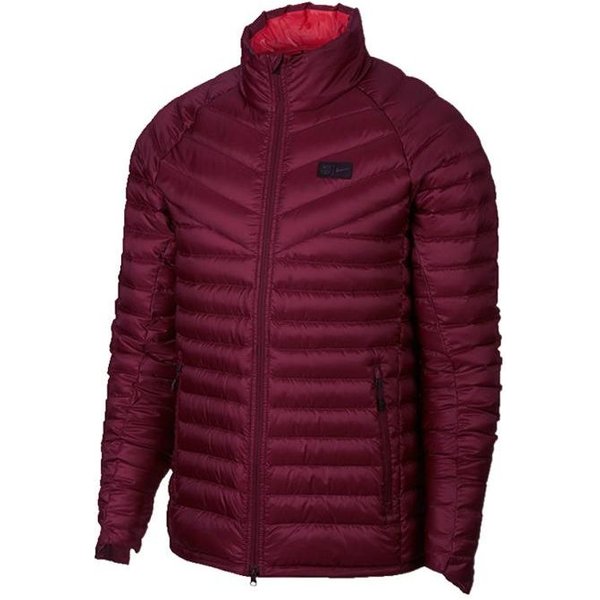 Chaqueta De Plumas Con Cremallera Y Cuello Alto De Color SóLido Con Logo Nike Para Hombre Ropa De Abrigo Roja AH7431-669 XXL-image