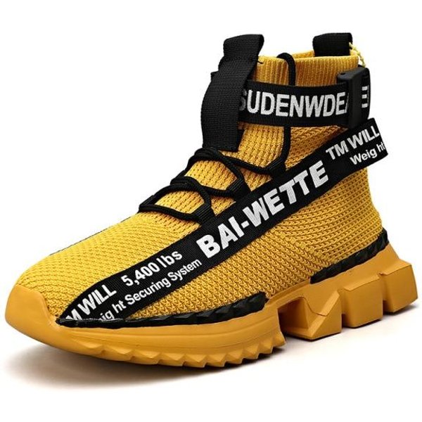 Zapatillas De Correr De Suela Gruesa De Nuevo Estilo Para Hombre, Zapatillas Blancas, Zapatillas Deportivas Para Exteriores, Zapatillas Deportivas Para Hombre, Zapatillas Deportivas Para Correr 43 Black-image