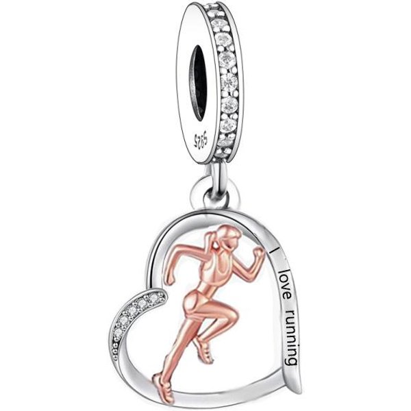 Fc JoyeríA Fina Ajuste AutéNtico Original Pulsera De Amuletos Poste De Cobre AutéNtico Para Pole Dance Cuentas Para Producir NiñA Bailarina Amantes Maestro Berloque White-image