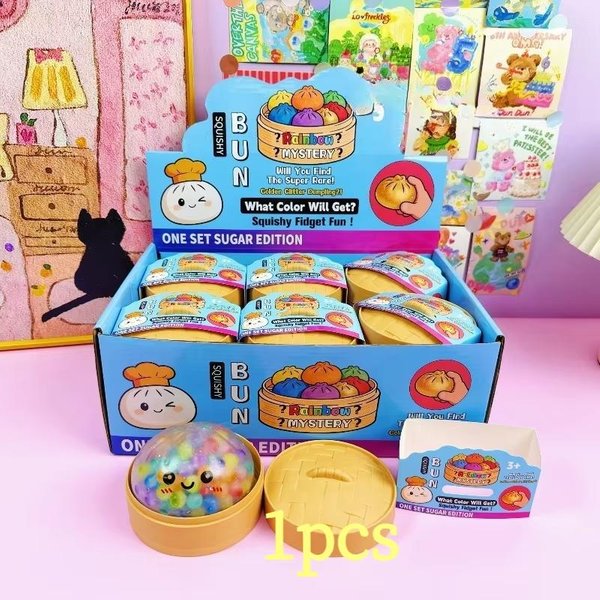 Kolorowe Koraliki Wodne Squishies PierożKi Zabawka Do Redukcji Stresu PiłEczka Do ŚCiskania Sensoryczna Zabawka Fidget PiłEczka Wentylacyjna Prezent OdstresowująCy Blue-image