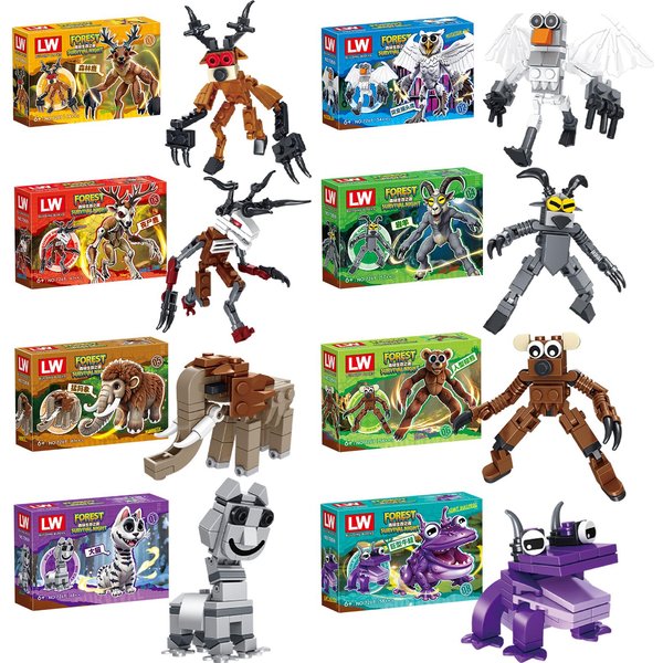 Najnowsze 99 Nocy W Lesie Klocki Budowlane Zabawki MontażOwe Miniaturowe Kolekcja 99 Nocy W Lesie Klocki Idealne Dla Dzieci FanóW Black-image