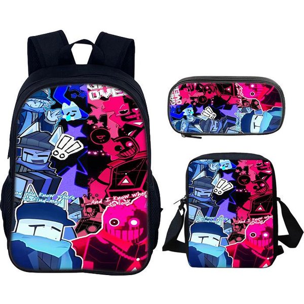 Estudiantes De Primaria Y Secundaria Forsaken Gubby Mochila Escolar Mochila Bolsa De Almuerzo Estuche Para LáPices Bolso Escolar 3Uds/Set-image