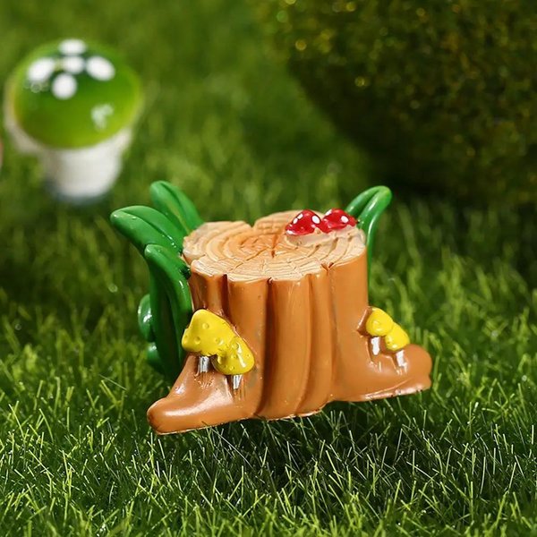 Miniatura De TocóN De áRbol, Figura De Resina Para Casa, Micropaisaje, JardíN De Hadas, ArtesaníA, Adorno Para Casa De MuñEcas, DecoracióN Del Hogar-image