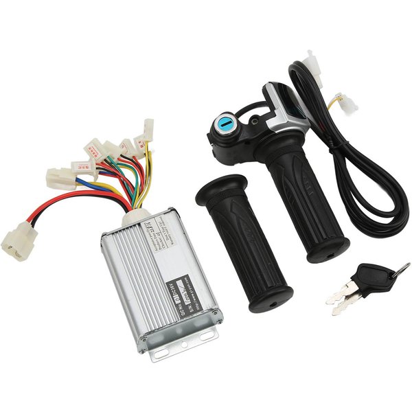 Silnik 36V 1000W Szczotkowany Regulator PręDkośCi Z Blokadą WyśWietlacz Baterii Przepustnica Manetka Obrotowa Do Mini Roweru-image
