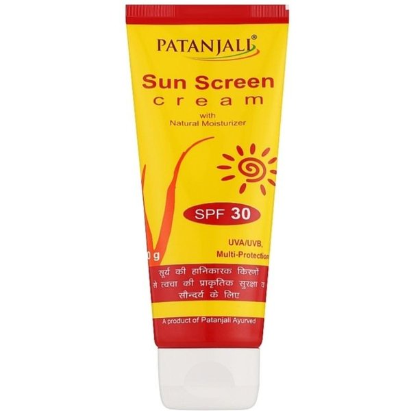 Crema Protectora Solar SPF30 50 G Patanjali 1 + 2 - 3 Pcs-image