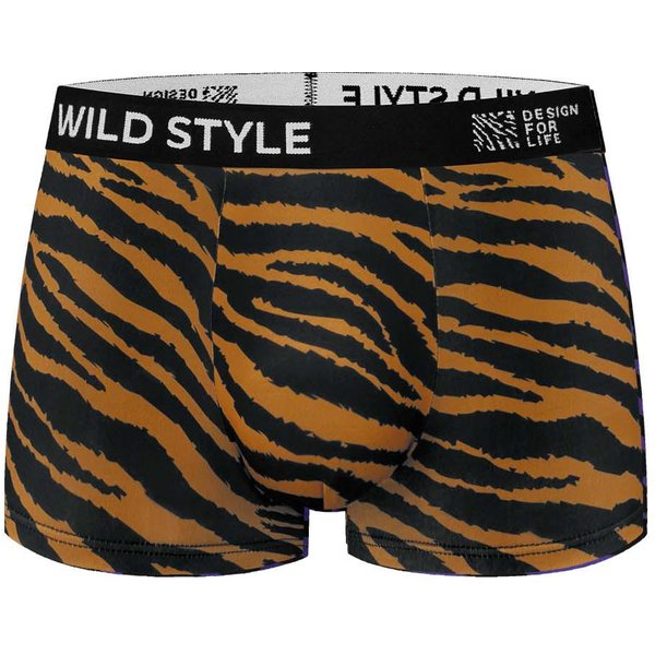 Calzoncillos Tipo BóXer Transpirables Y CóModos Para Hombre Con Estampado De Leopardo E ImpresióN Digital L Black-image