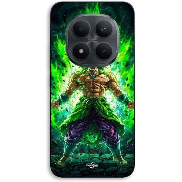 Coque De TéLéPhone - Maniacase - Xiaomi Redmi Note 15 Pro Plus 5G - Dragon Ball Broly Super Saiyan - Silicone TPU - Noir-image