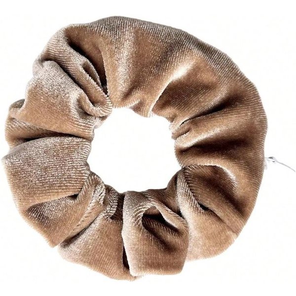Kieszonkowe Gumki Do WłOsóW Z Ukrytym Zamkiem, Scrunchie Na Kucyk, Welurowe Gumki Do WłOsóW Z Kieszonką Na Zamek 1Pc Brown&One-Size Multikolor-image