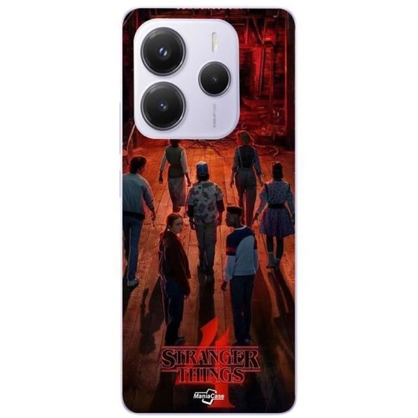 Coque - Xiaomi - Redmi Note 14 5G - Rouge - Souple - Stranger Things Saison 4-image