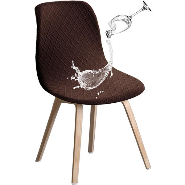 Diamentowy ŻAkard Wodoodporny Pokrowiec Na KrzesłO Jadalniane Pokrowiec Na KrzesłO Eames Z Zakrzywionym Oparciem Pokrowiec Na KrzesłO Muszelkowe Domowe Klubowe 35*38*38 Cm-image