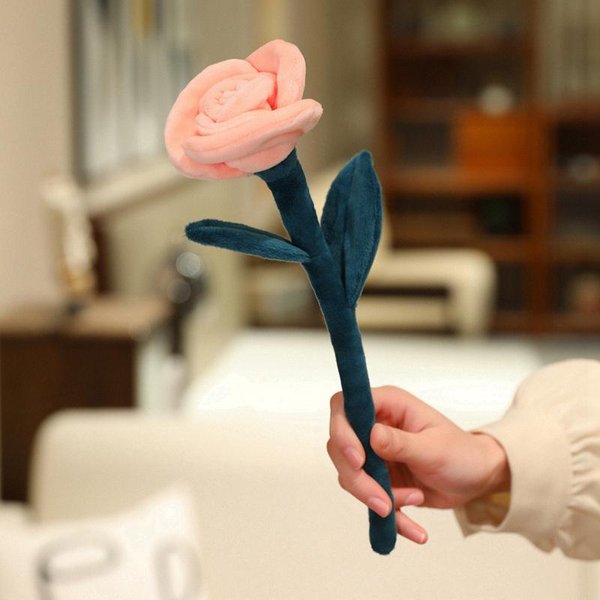 Juguete De Peluche Flor De Rosa Dulce De 8/28/38 Cm Relleno Como Planta Colorida Real DecoracióN Del Hogar Regalo Para Novia 28Cm-image