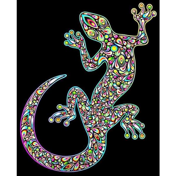 Pintura De Diamantes 5D, ImáGenes De Gecko De Diamantes De ImitacióN, Bordado De Diamantes, Pintura De Animales, DecoracióN Del Hogar 40X50CM-image