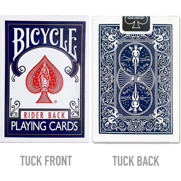 Baraja De Cartas Bicycle Rider Back ÍNdice EstáNdar Mazos Rojo Negro Cartas De PóKer Premium Para Blackjack Casino Juegos Familiares-image