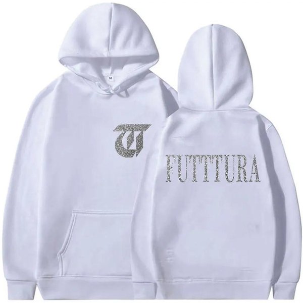 Cantante Tini Stoessel Futtura Tour ÁLbum 2026 Merch Sudadera Con Capucha Unisex Holgada Acogedora Forro Polar Sudadera Moda MúSica Pop Manga Larga Sudadera Con Capucha XL Negro-image